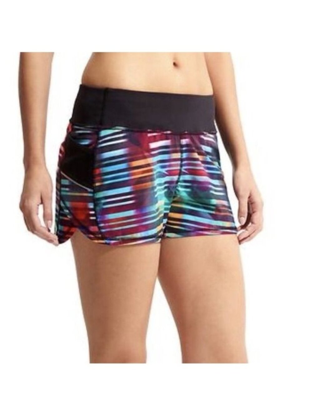 Athleta Women's XS Running Shorts Multicolor Athletic Gym Yoga Activewear